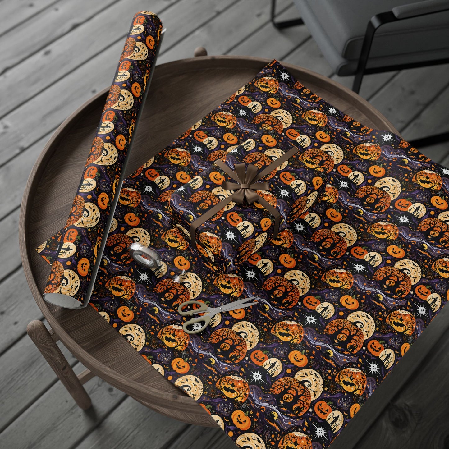 Spooky Halloween Gift Wrap for a Boo - tiful Surprise