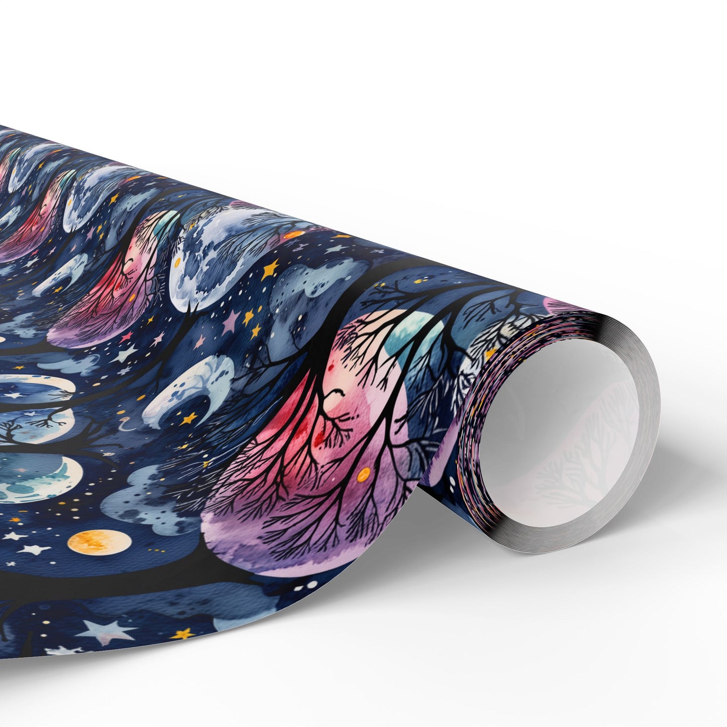 Starry Whimsy – Watercolor Galaxy Wrapping Paper