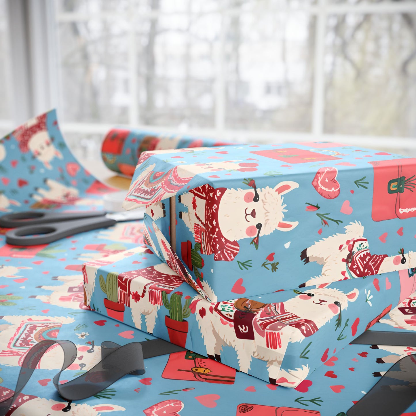 Llama Wrapping Paper