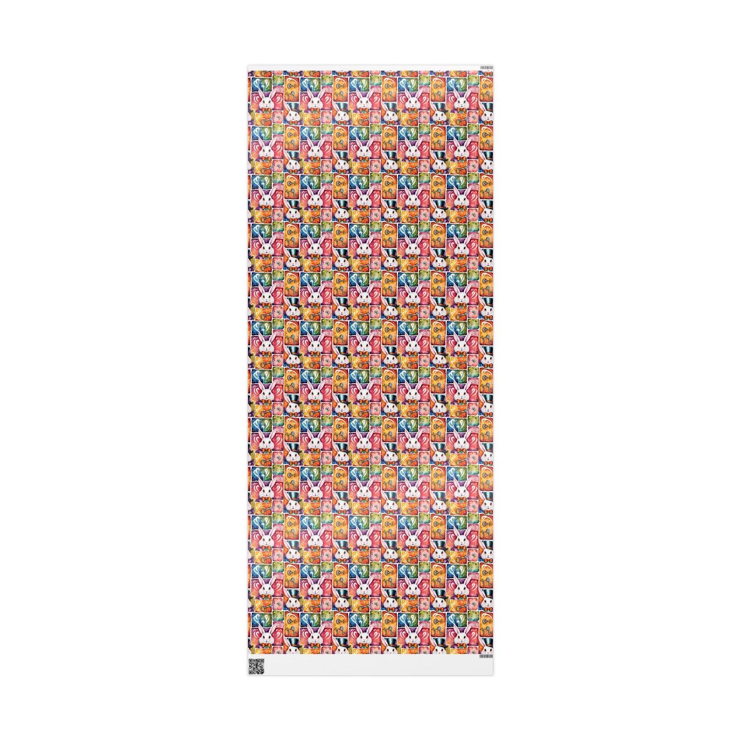 Alice in Wonderland Gift Wrap with Keys & Magic, Whimsical White Rabbit Wrapping Paper