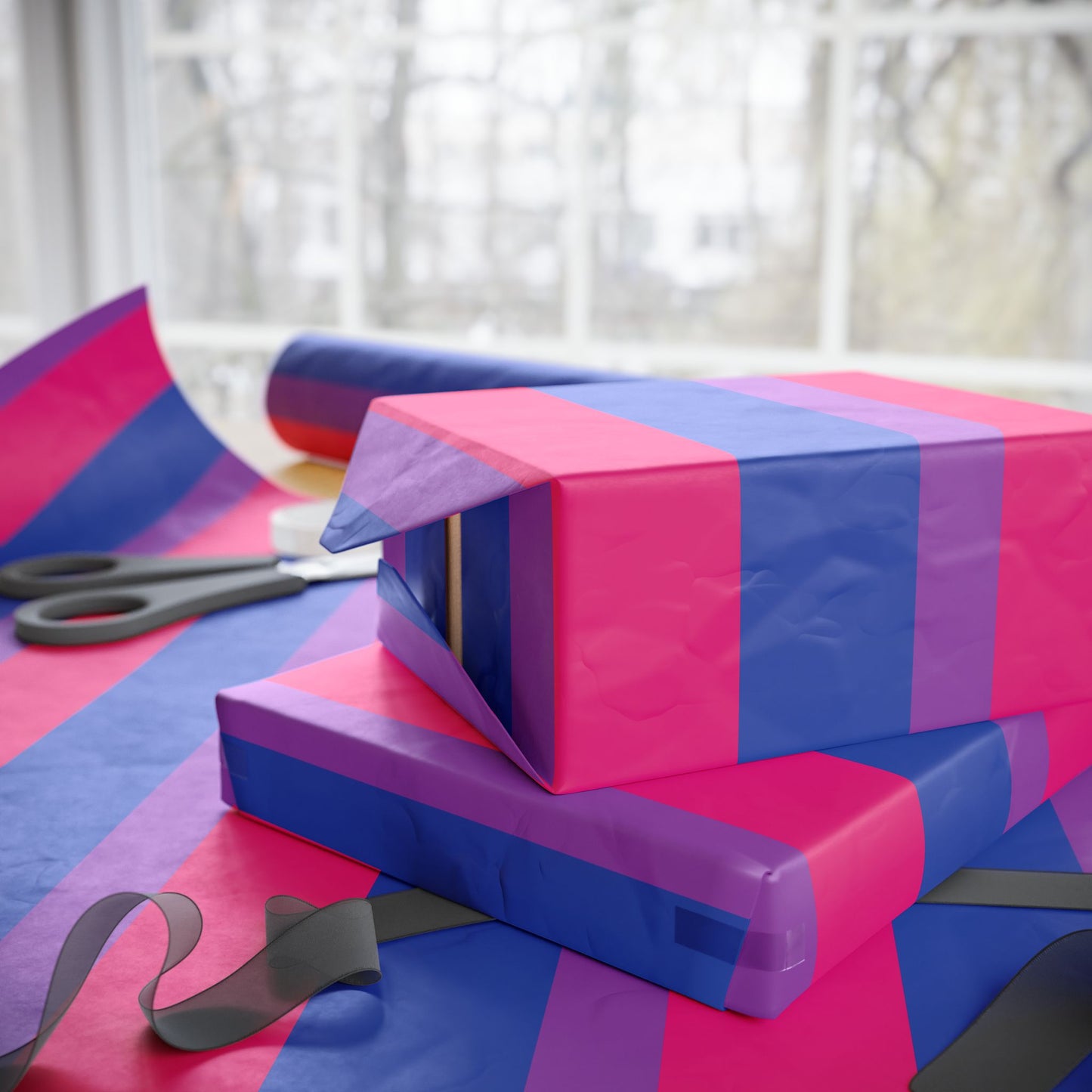 Bisexual Flag LGBTQ Gift Wrap