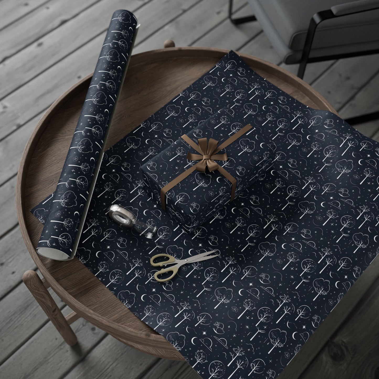Wrapping Paper - Celestial Grove Night Sky Wrapping Paper