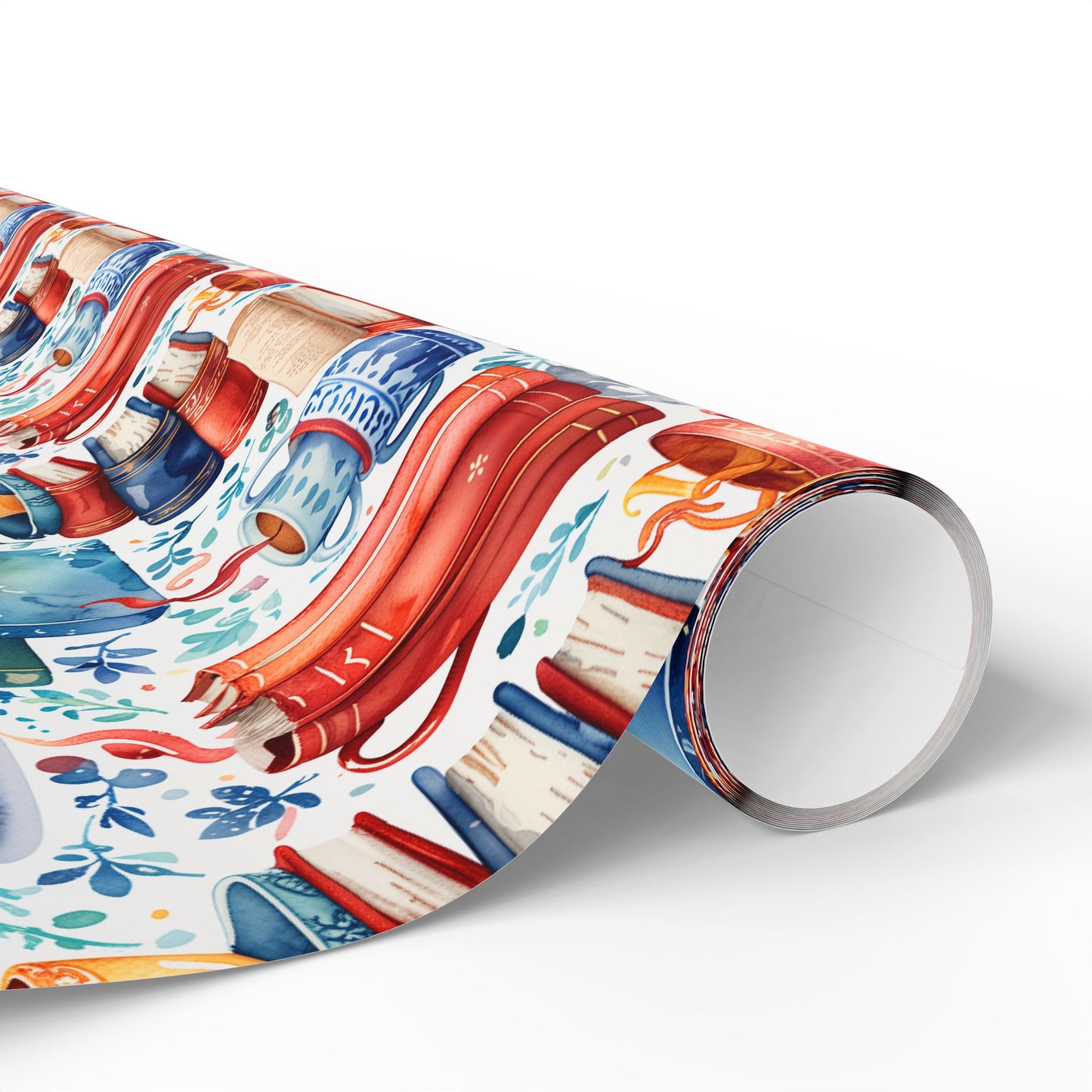 Book Lover Blue Wrapping Papers