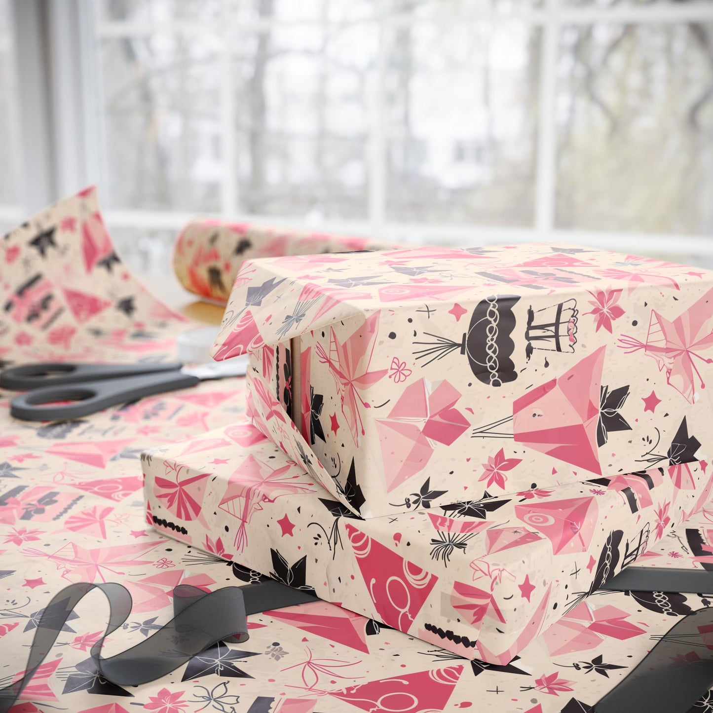 Chic Origami Gift Wrapping Paper