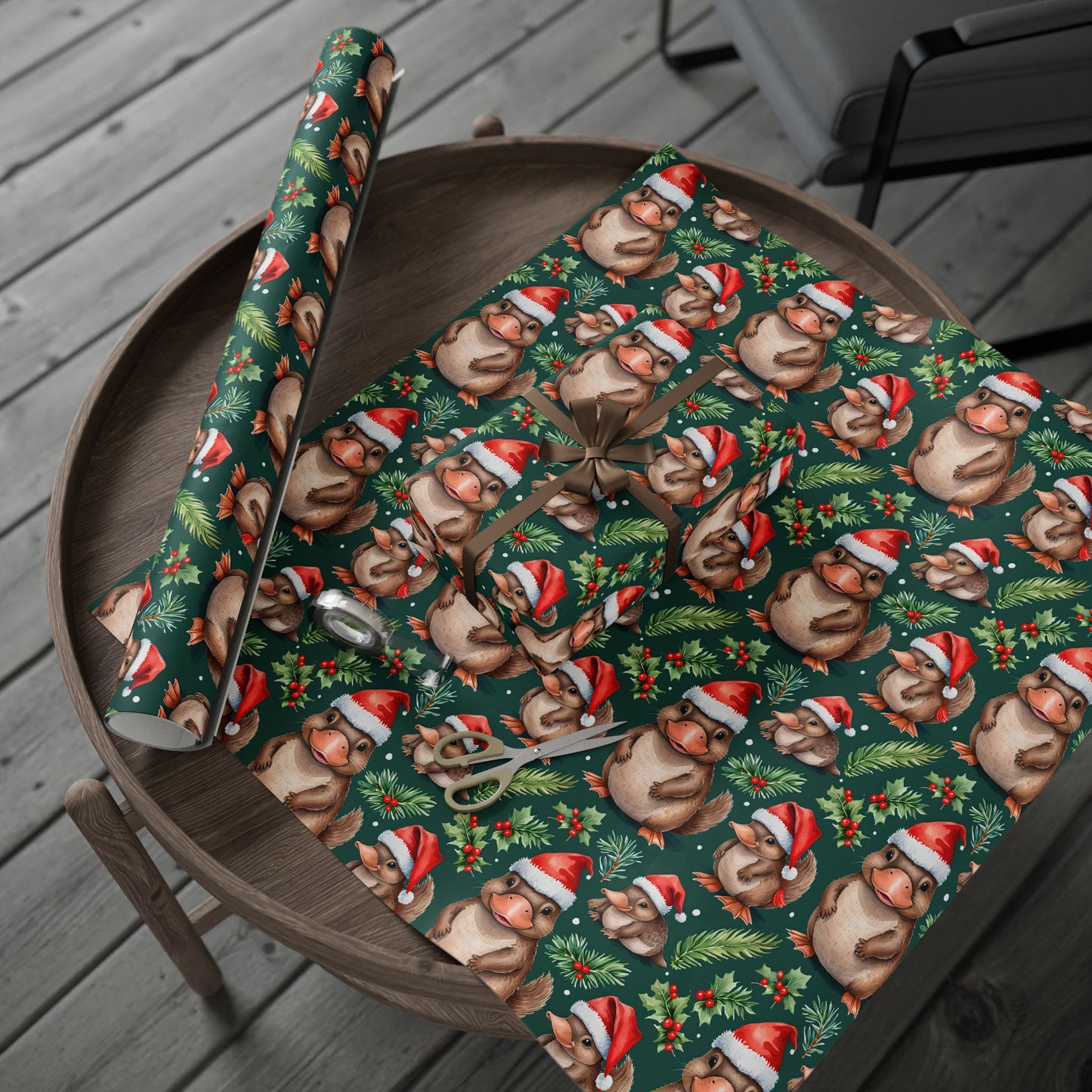 Platypus Parade – Aussie Christmas Wrapping Paper