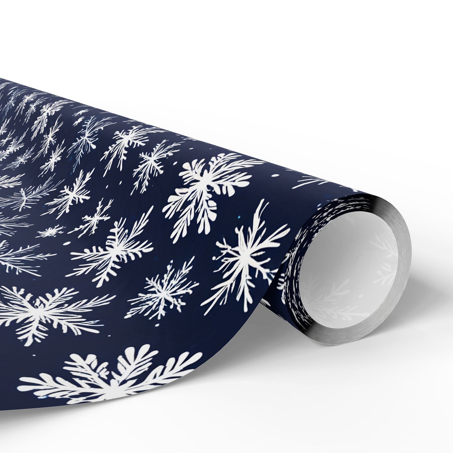 Let It Glow – Midnight Snowflake Wrapping Paper