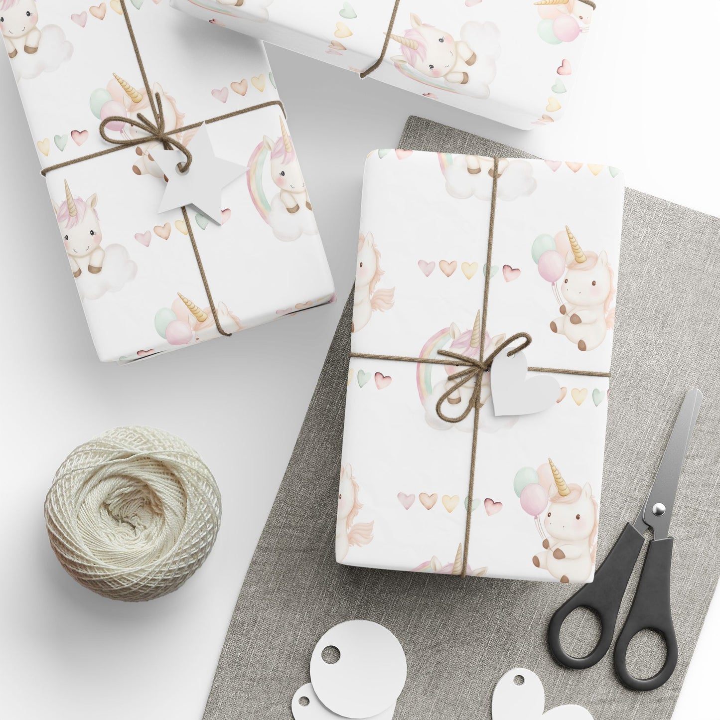 Unicorn Heart Wrapping Paper