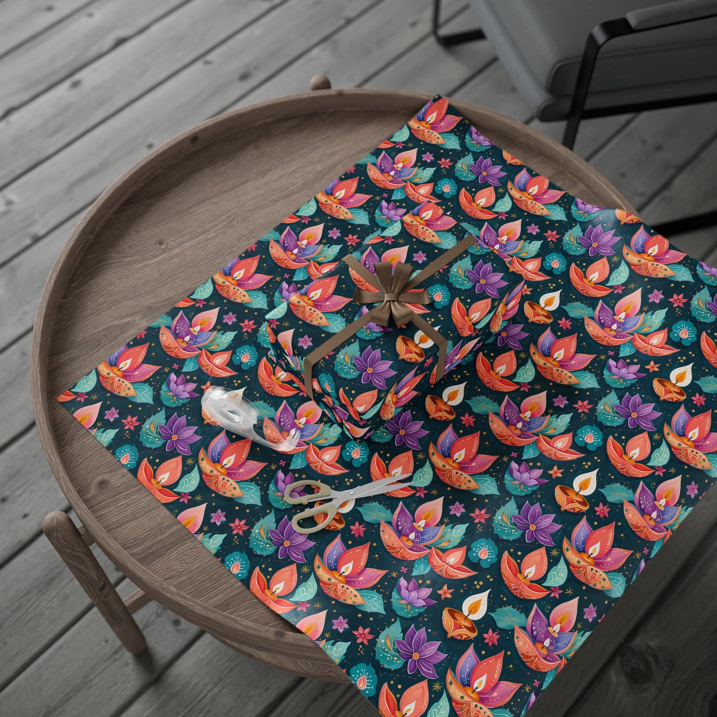 Diwali Aqua Festival Wrapping Papers