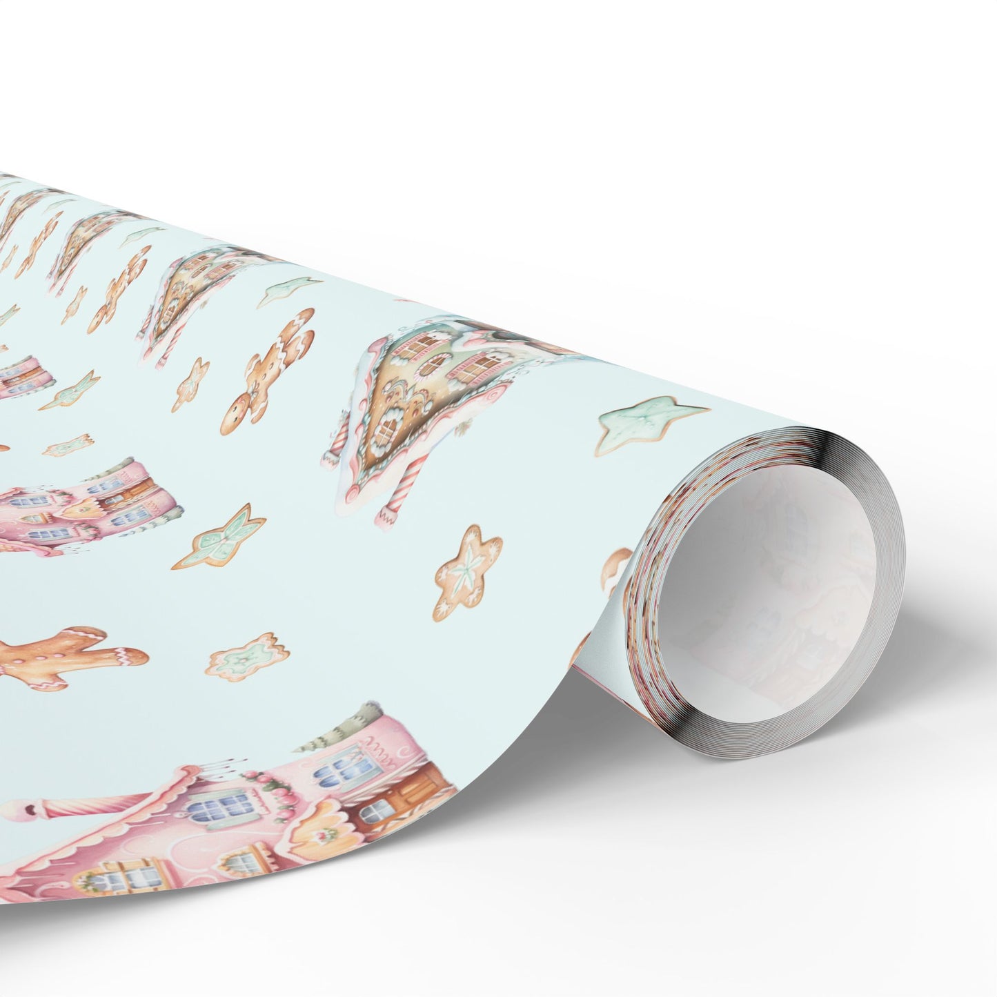 Frosted Fairytale – Gingerbread Dreamscape Wrapping Paper