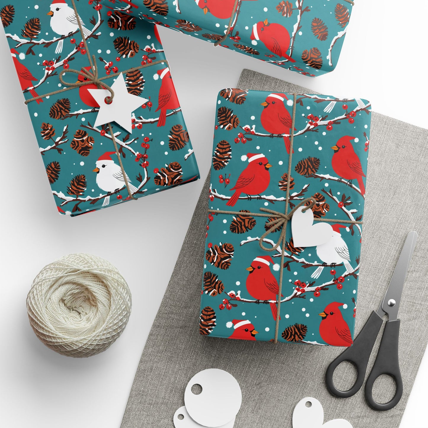 Cardinals & Cones Holiday Wrapping Paper