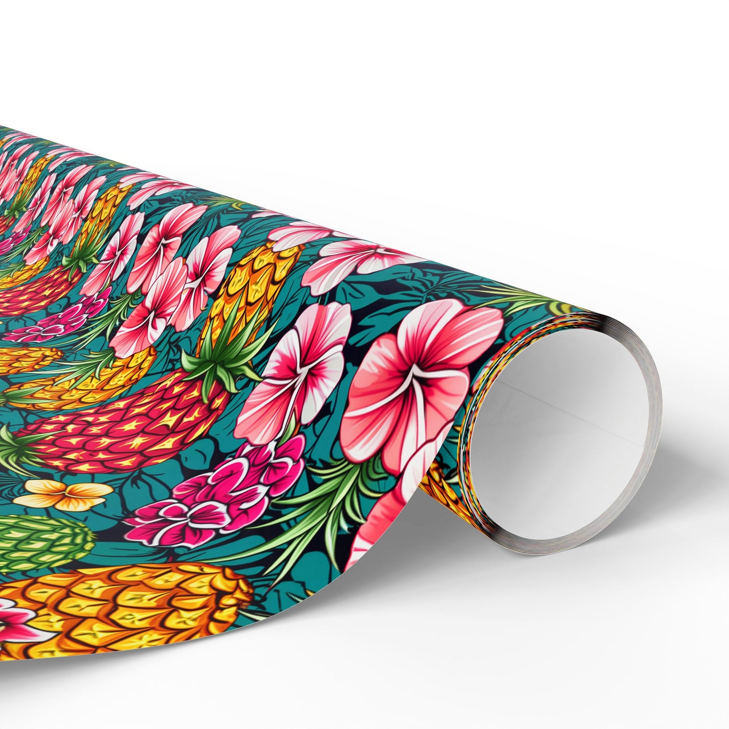 Wrapping Paper - Tropic Treat Pineapple Floral Hawaiian Gift Wrap