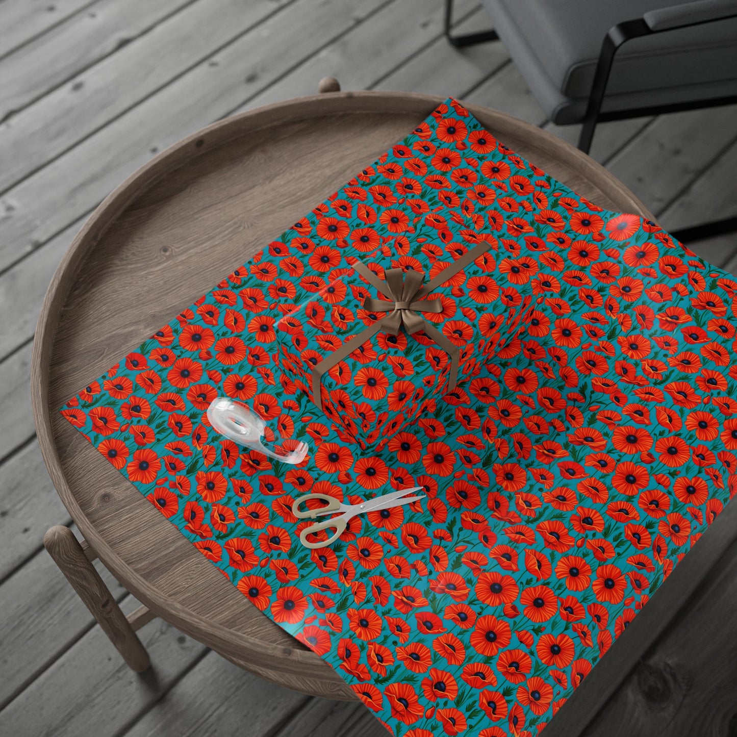 Red Poppies Wrapping Papers
