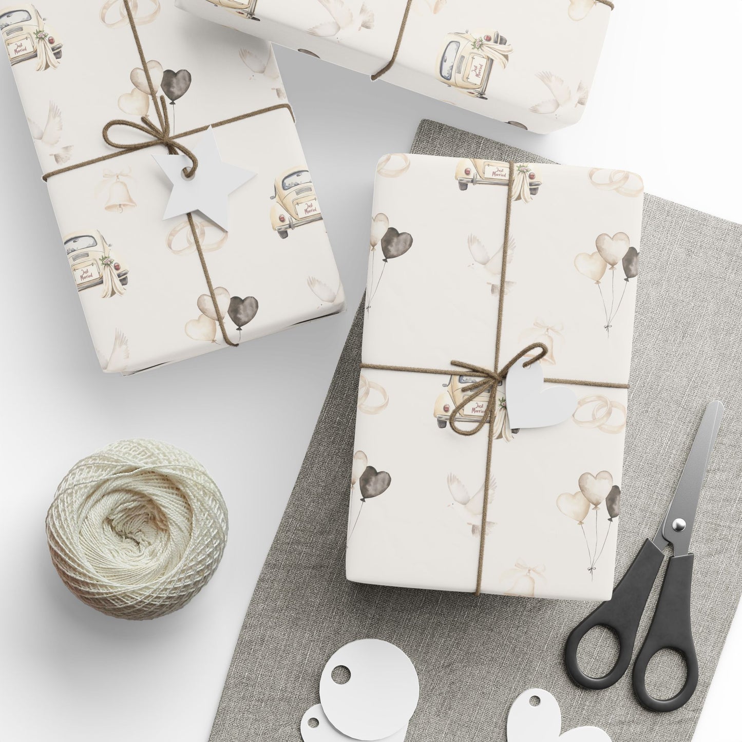 Just Married Gift Paper
