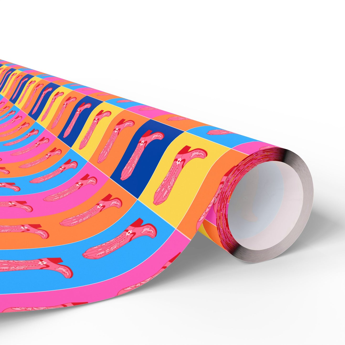 Fun and Colorful Boot Wrapping Paper