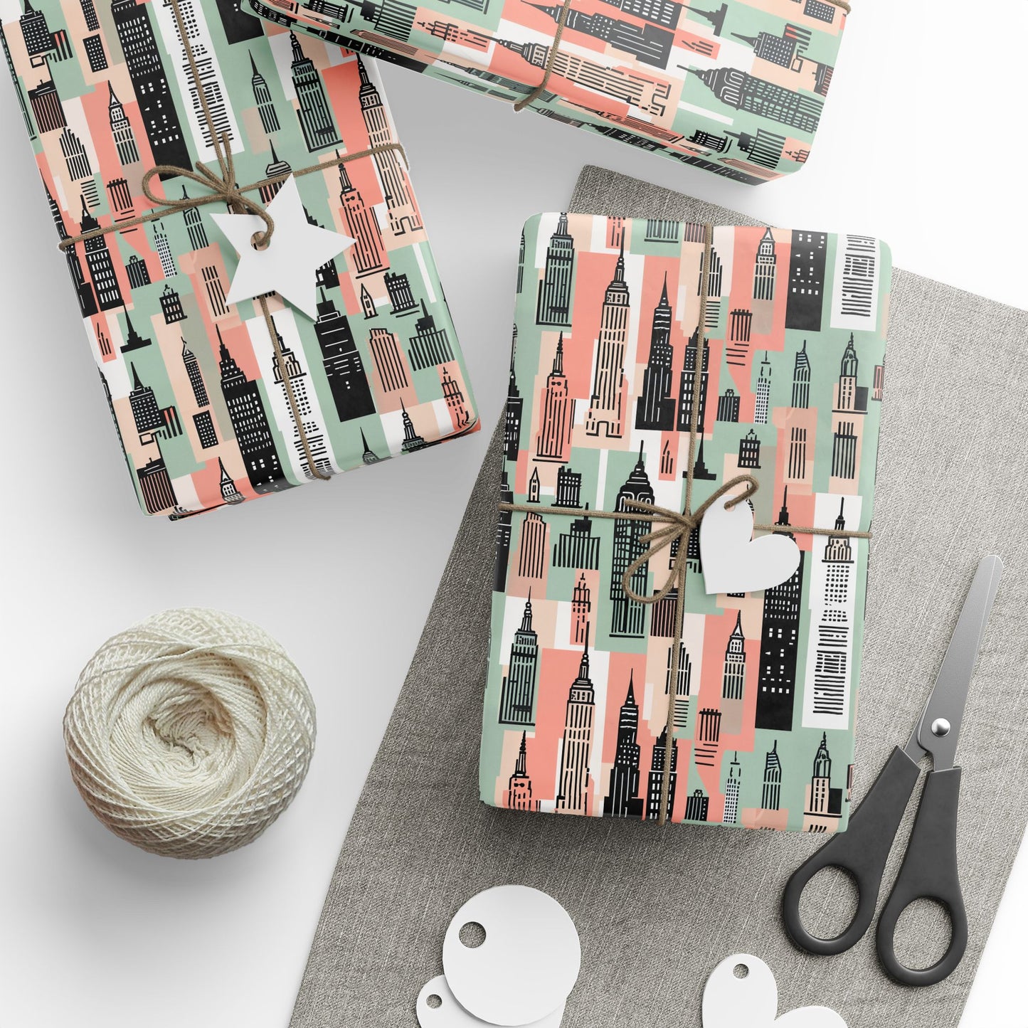 Chic Cityscape Wrapping Paper