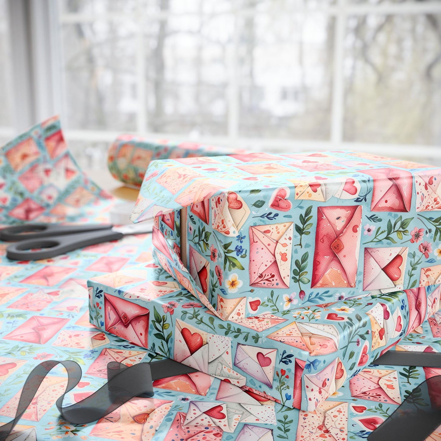 Valentine’s Day Letter Wrapping Paper