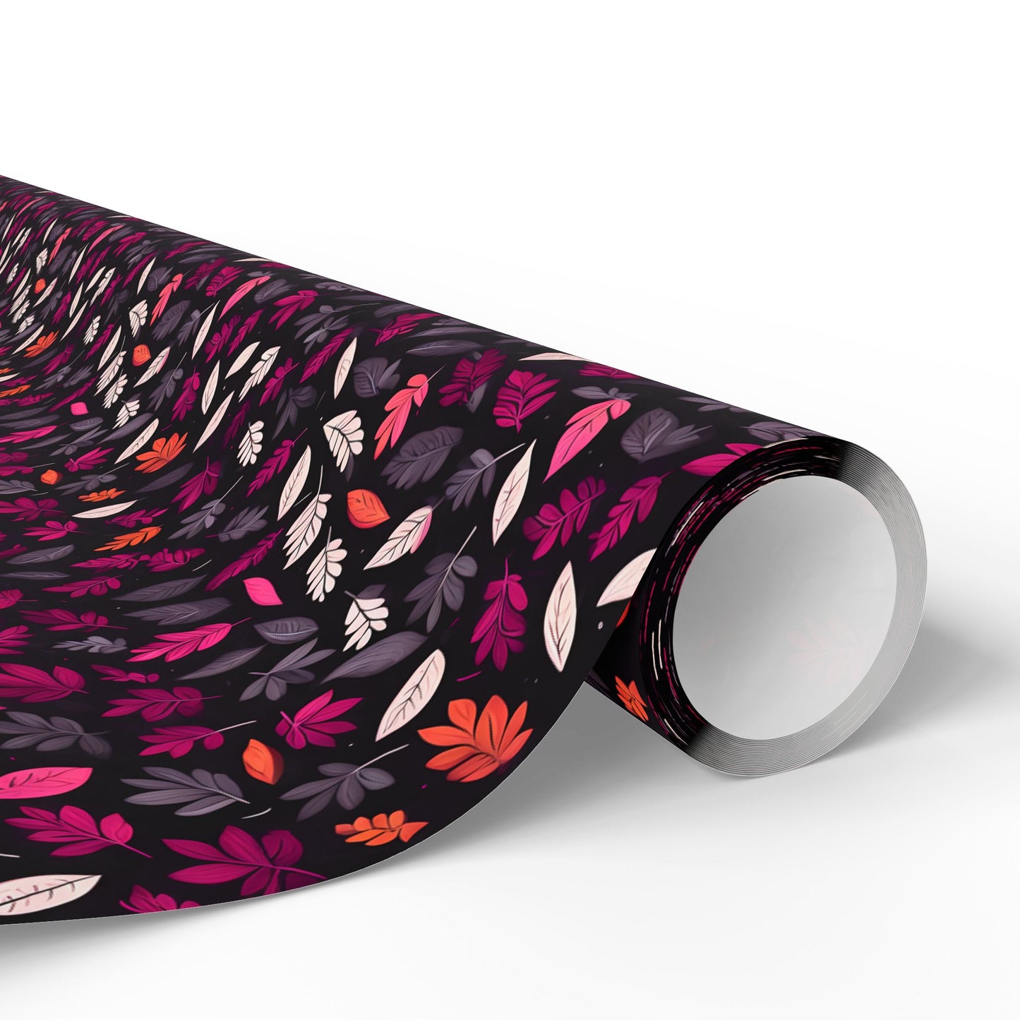 Colorful Pink Leaf Wrapping Paper