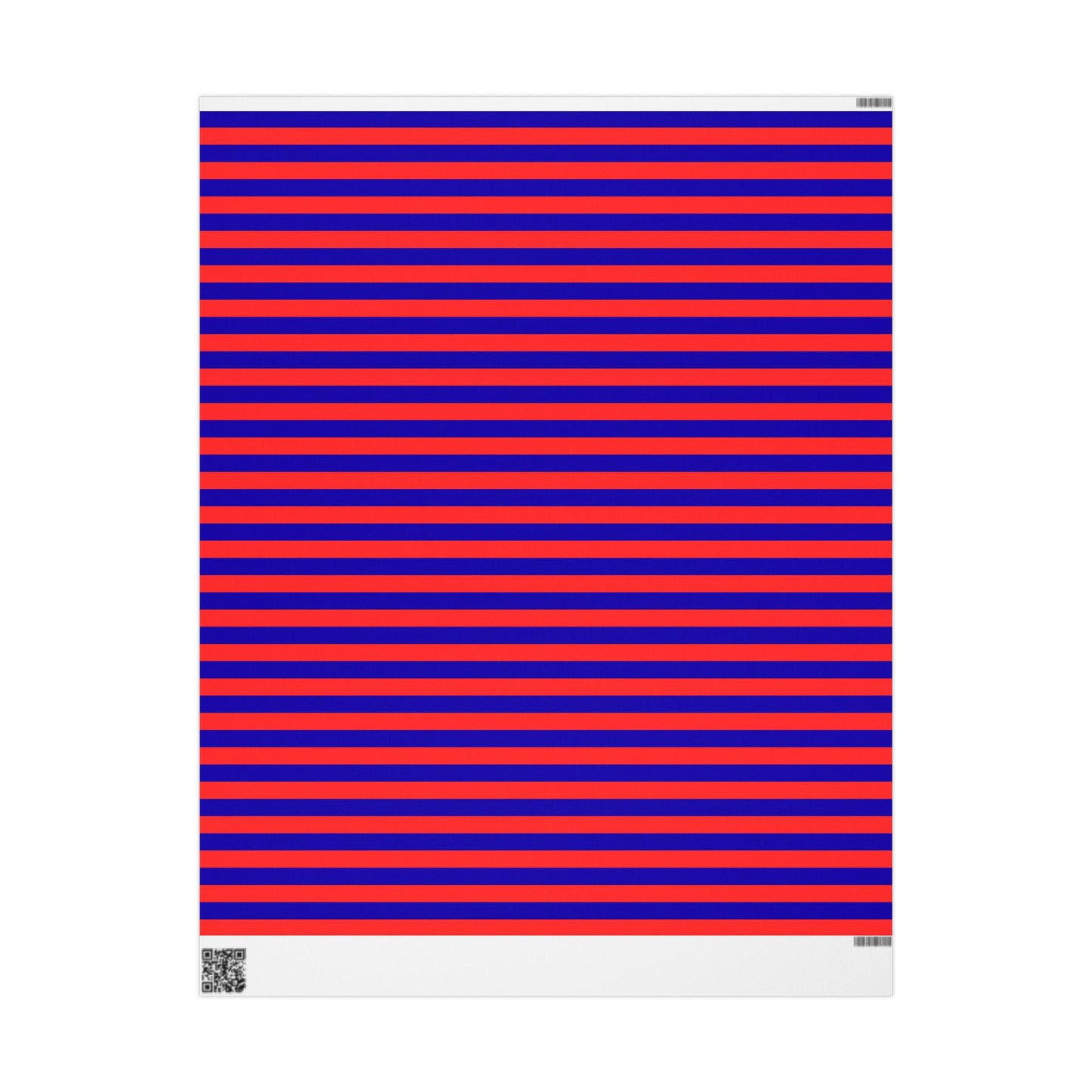 Stripe Hype – Bold Red & Blue Graphic Stripe Wrapping Paper