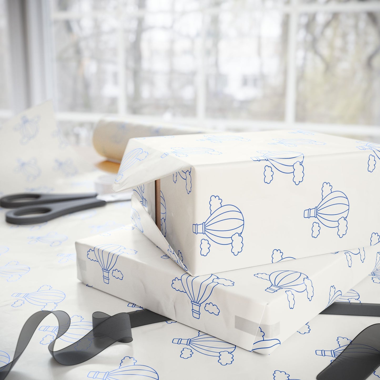 Hot Air Balloon Gift Wrap Roll