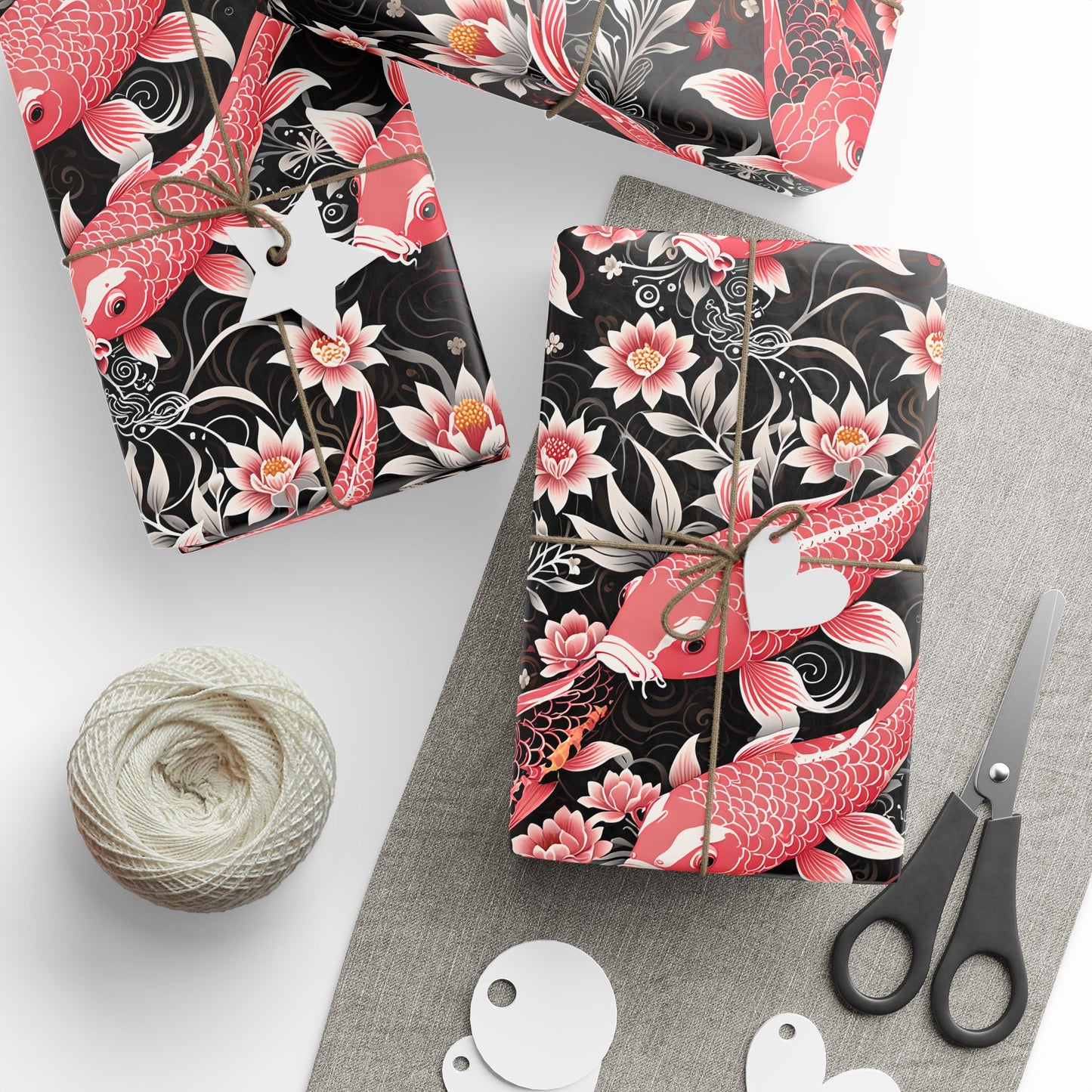 Koi Elegance – Graceful Gift Wrap