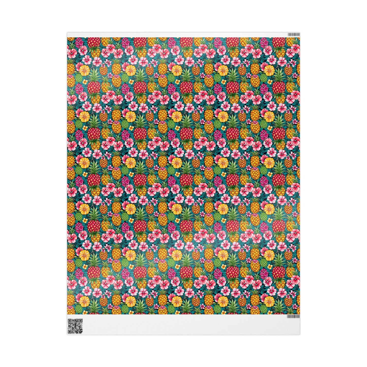 Wrapping Paper - Tropic Treat Pineapple Floral Hawaiian Gift Wrap