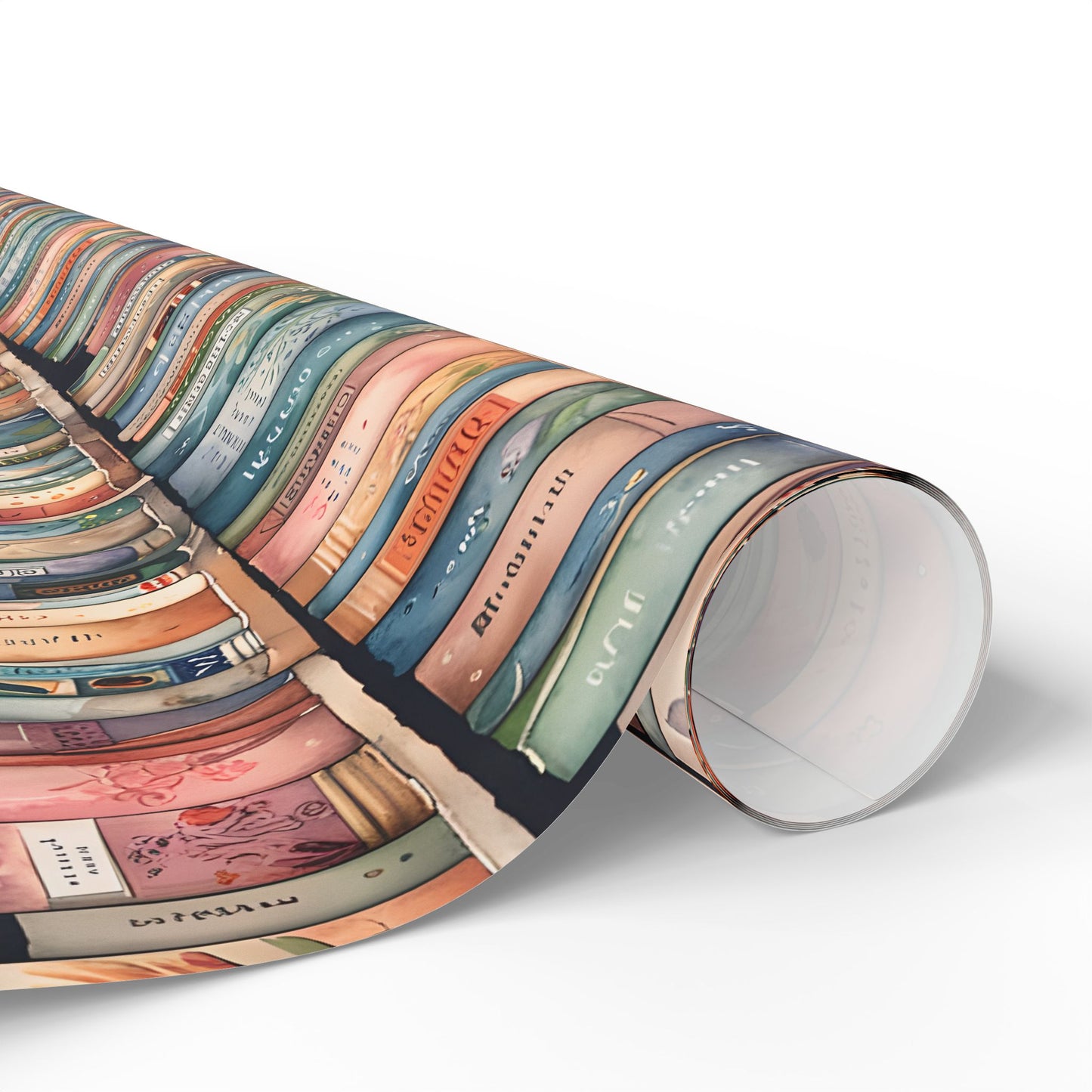 Shelf - Care – Whimsical Library Bookshelf Wrapping Paper