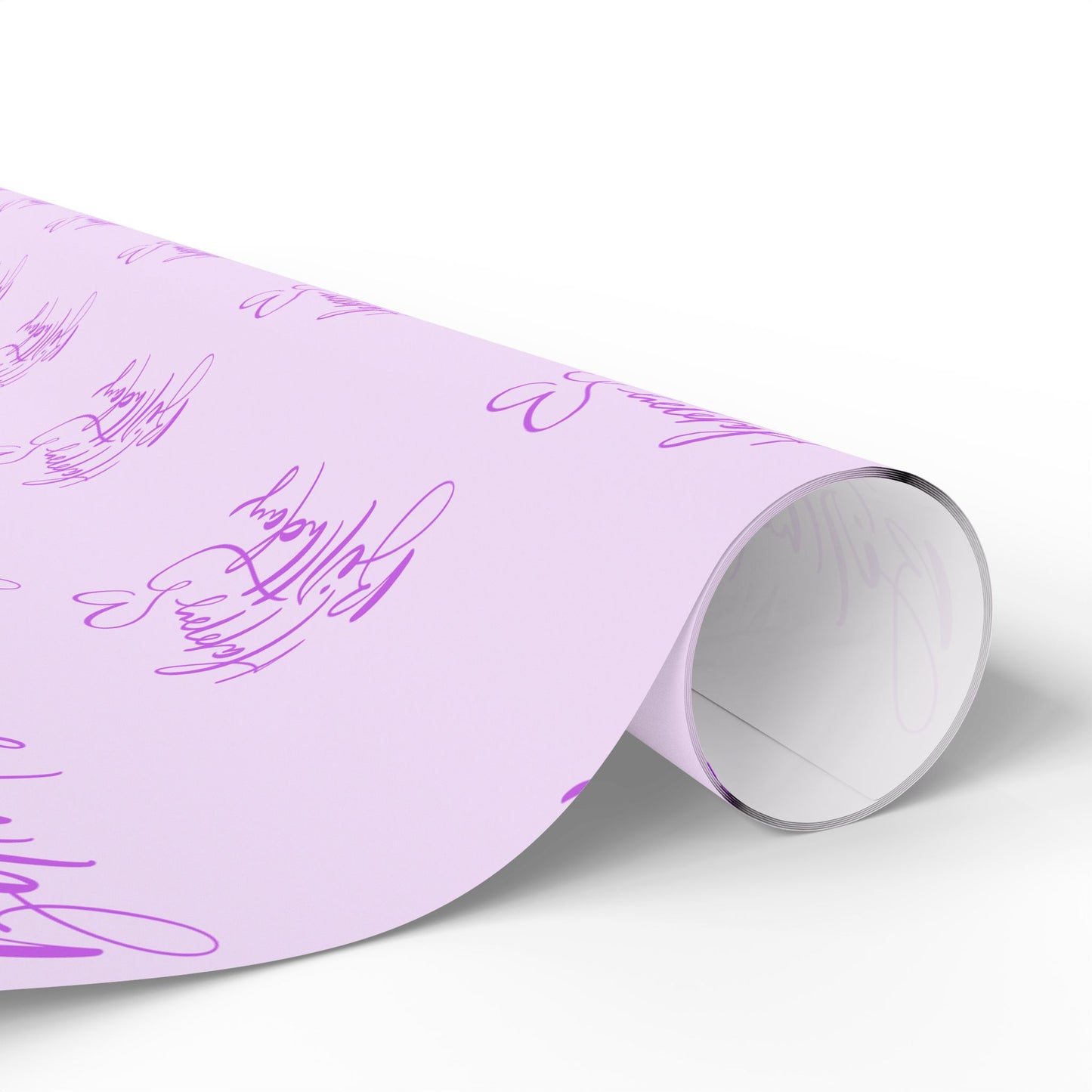 Elegant Purple Happy Birthday Wrapping Paper
