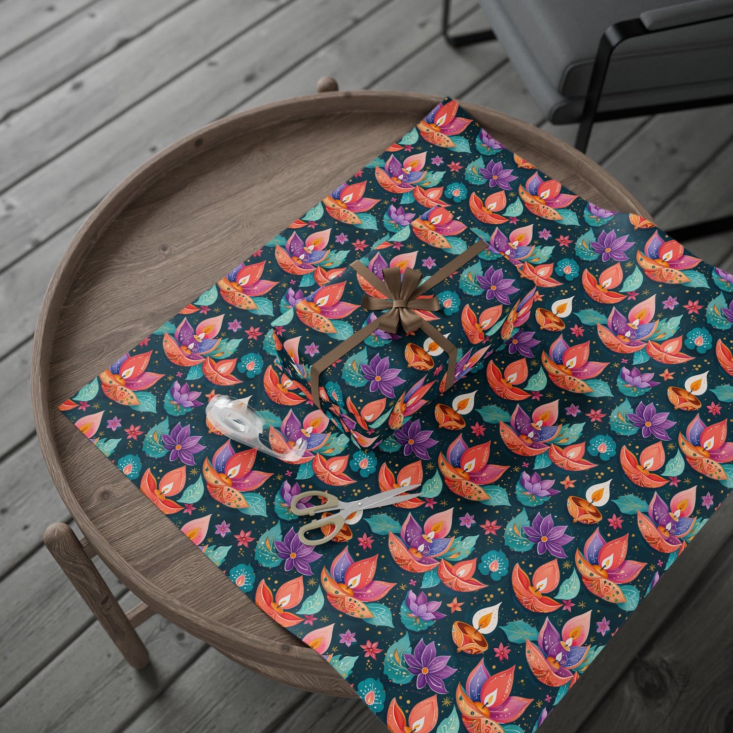 Diwali Aqua Festival Wrapping Papers