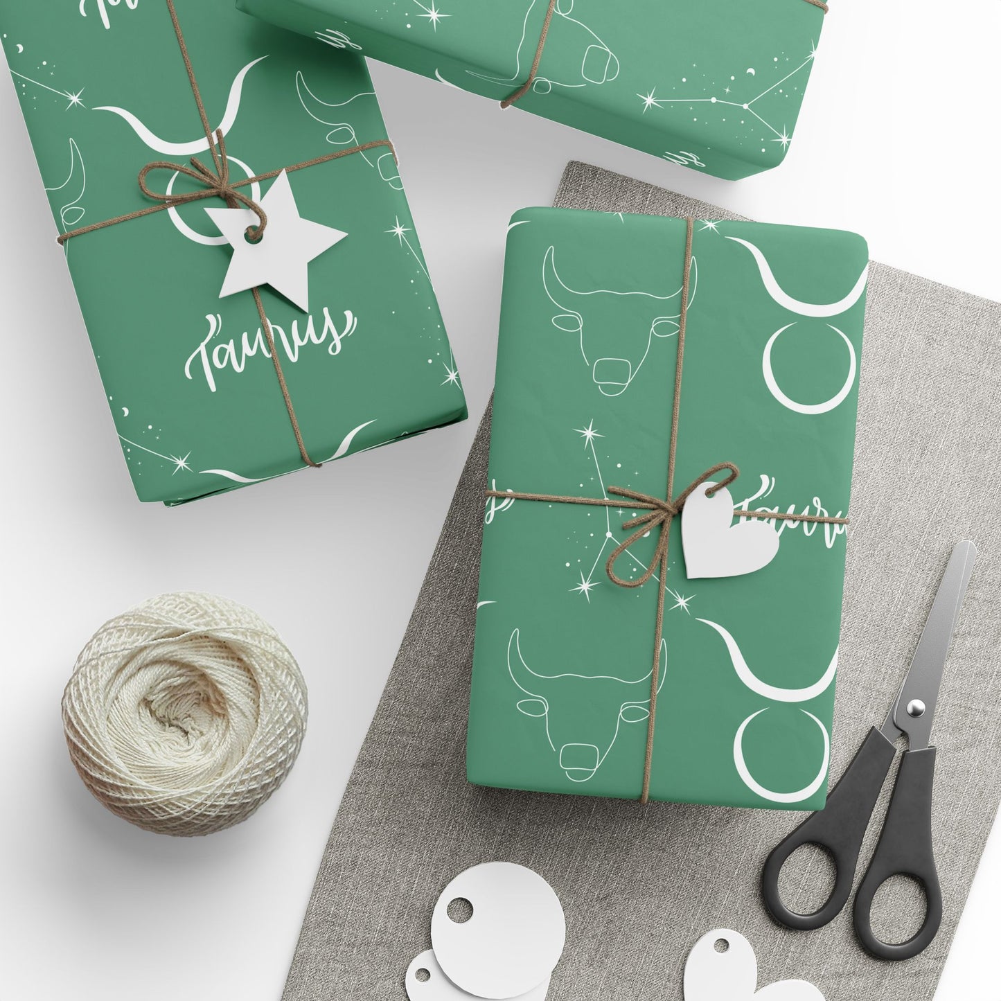 Grazed & Grounded – Taurus Zodiac Wrapping Paper