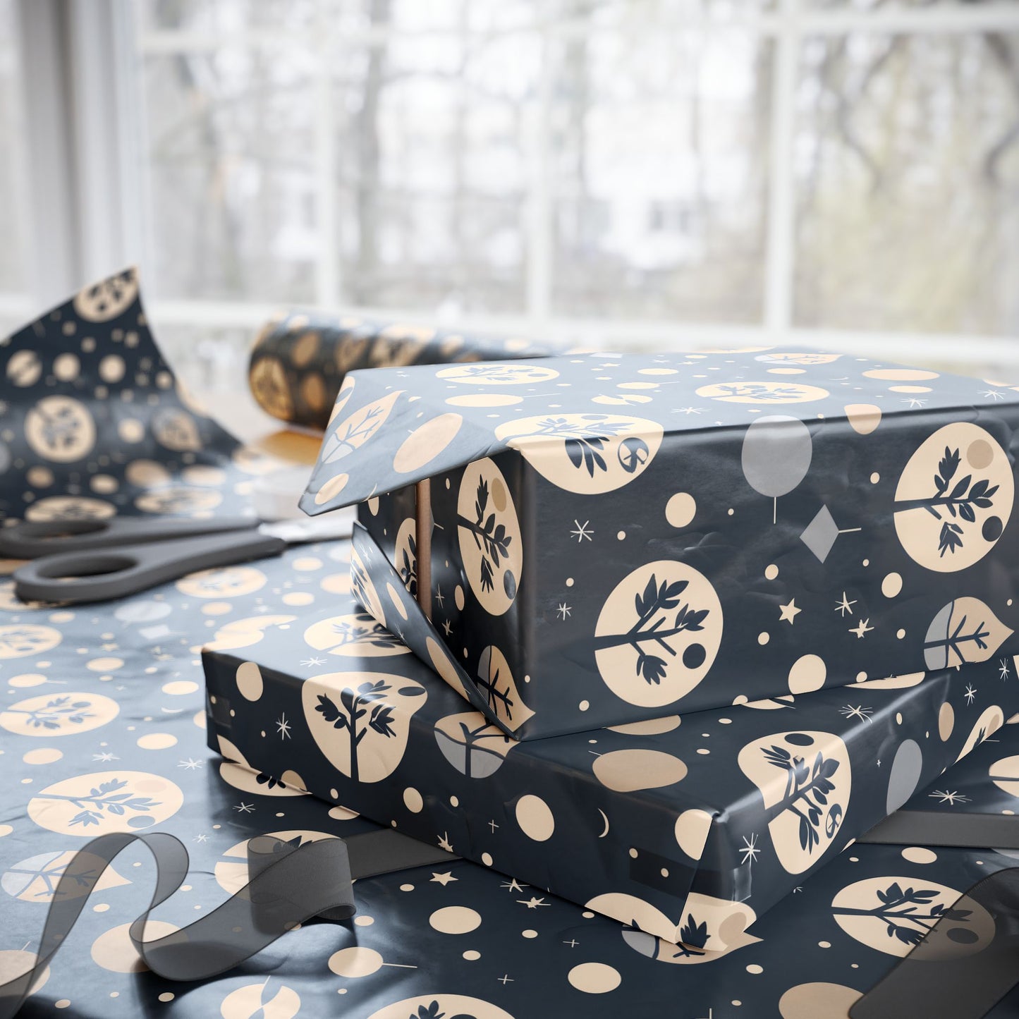 Stellar Stillness – Modern Holiday Wrapping Paper