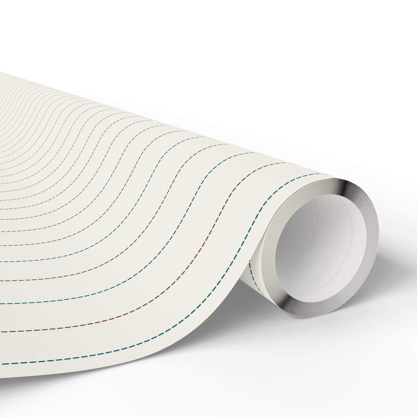 Elegant Stripe Wrapping Paper (cream, red, blue)