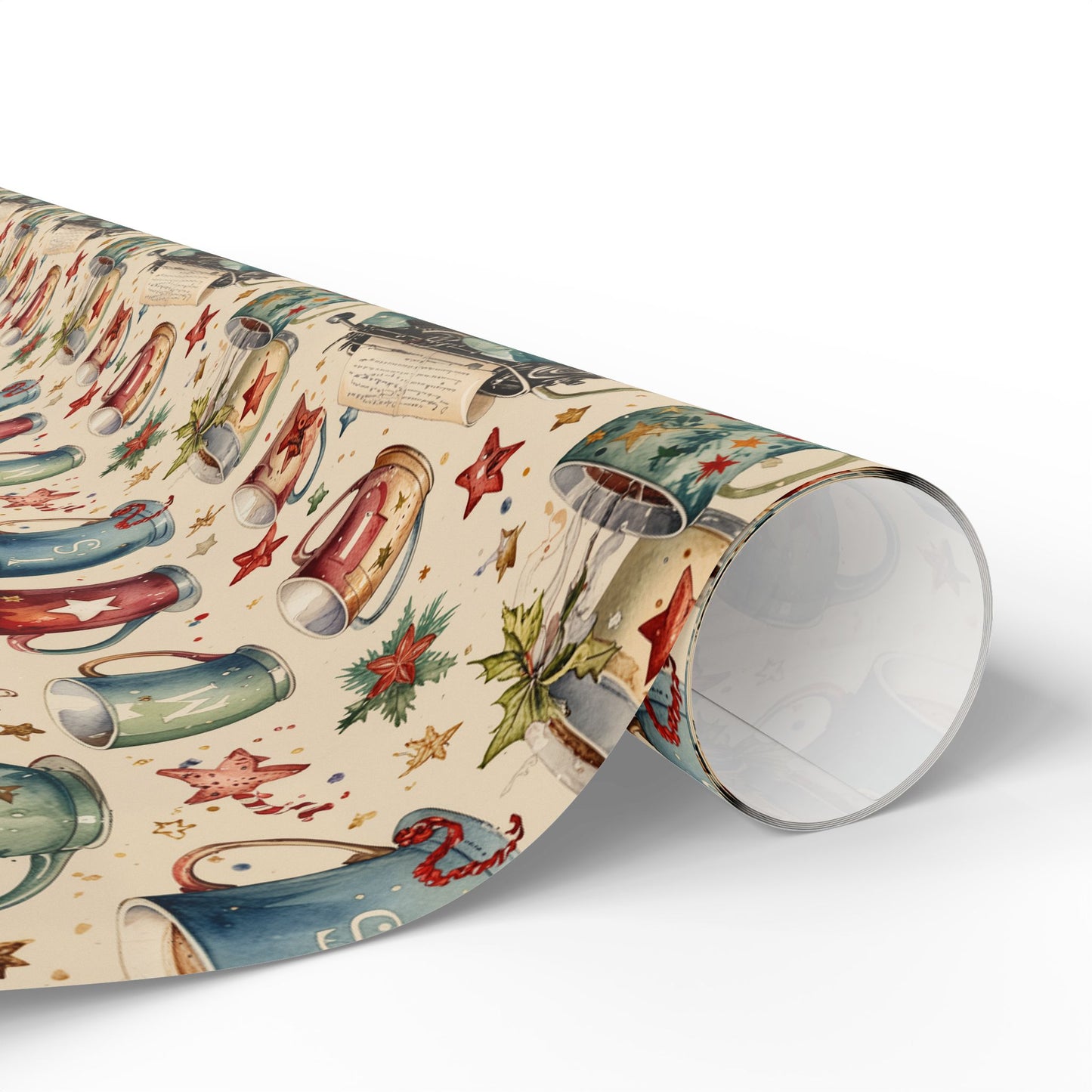Warm Words & Cocoa – Vintage Writer Wrapping Paper