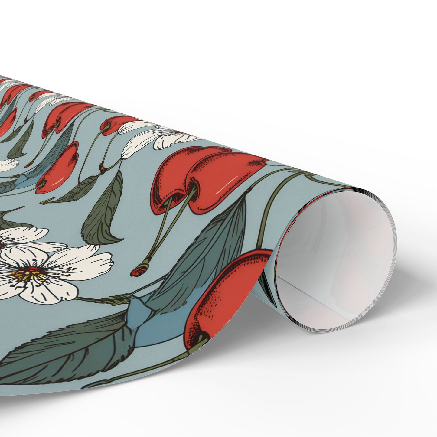 Chic Vintage Gift Wrapping Papers with Cherry Blossoms