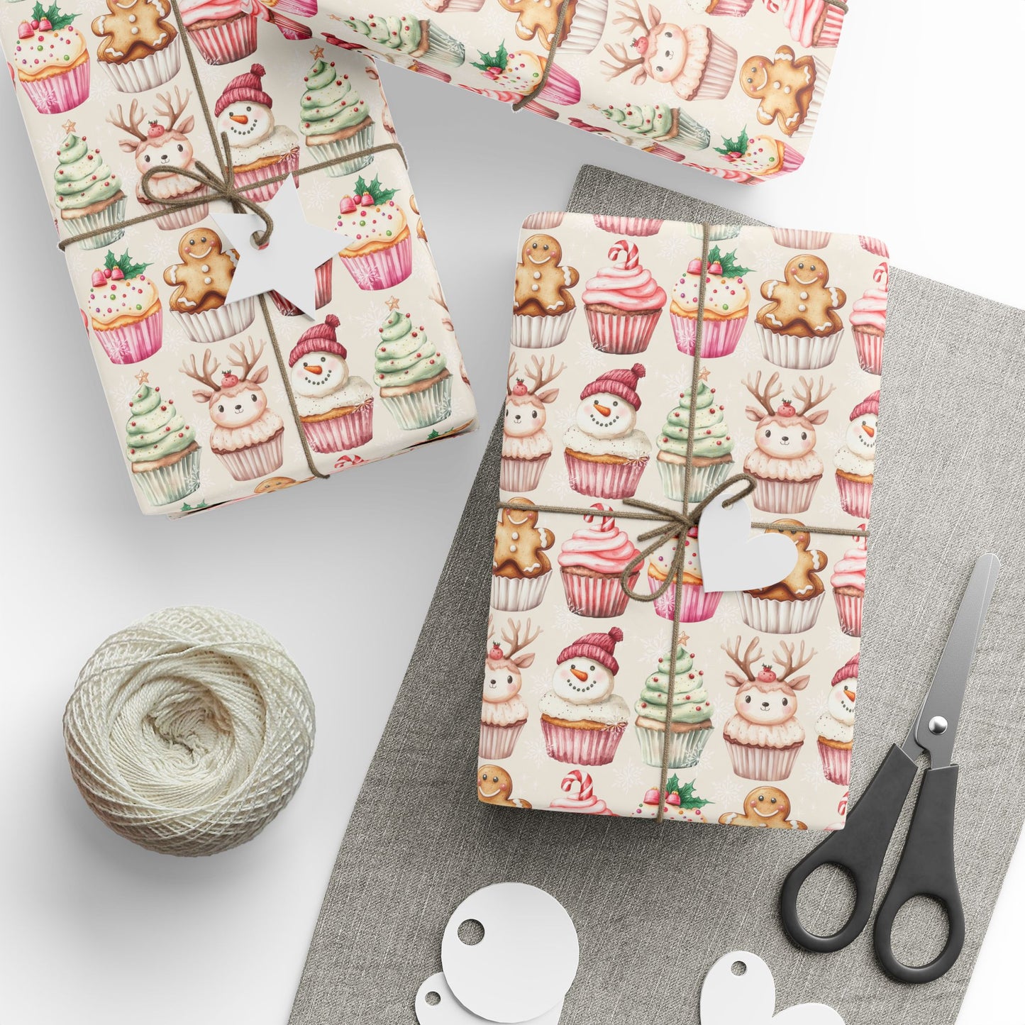 Frosted & Festive – Christmas Cupcake Cuties Wrapping Paper