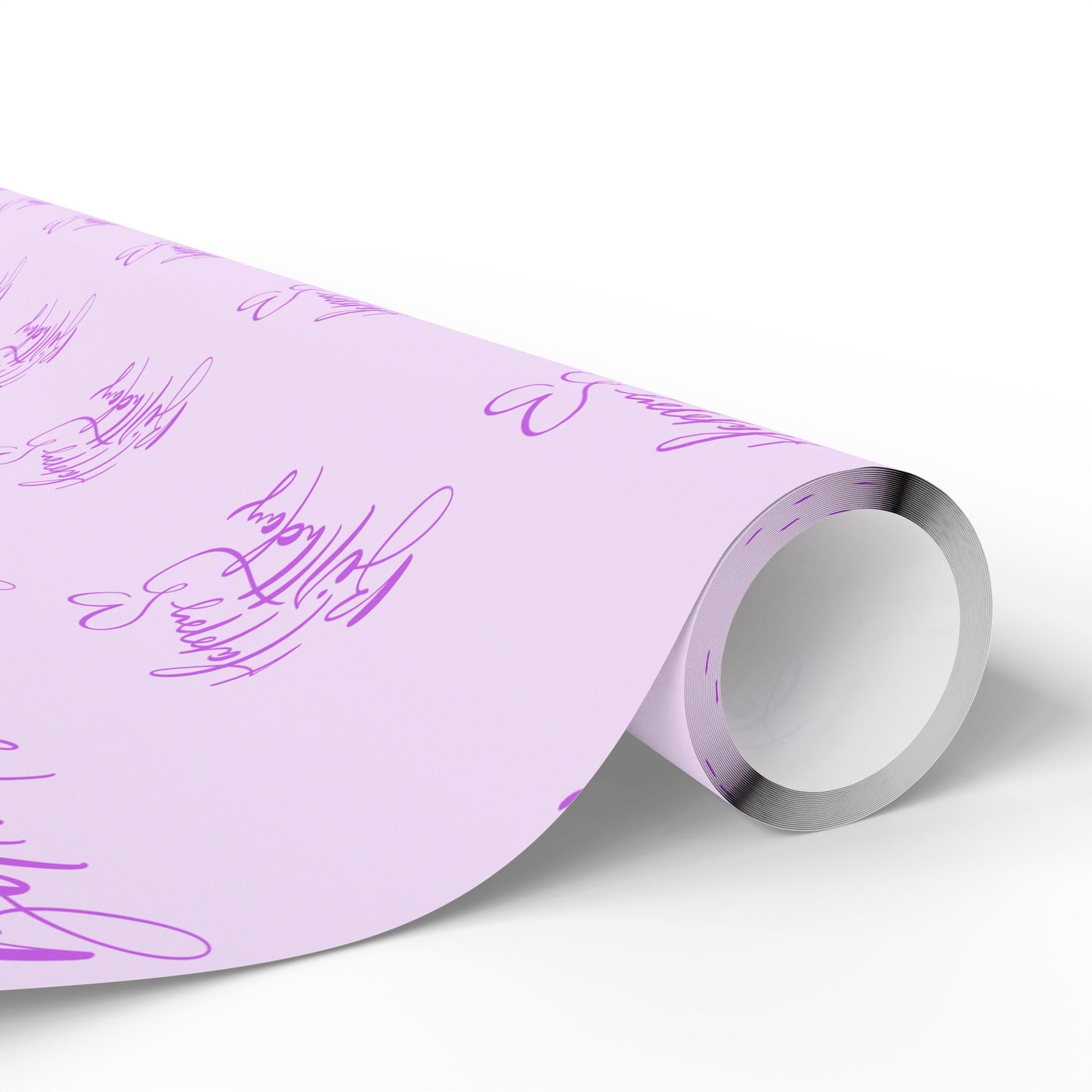 Elegant Purple Happy Birthday Wrapping Paper