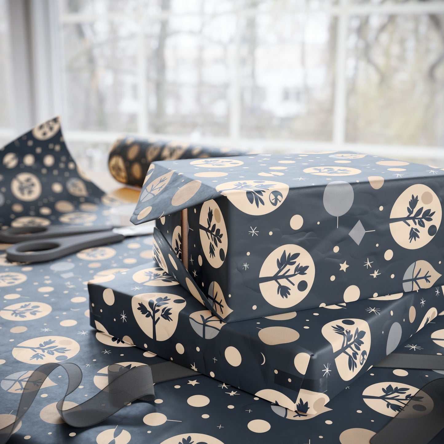 Stellar Stillness – Modern Holiday Wrapping Paper