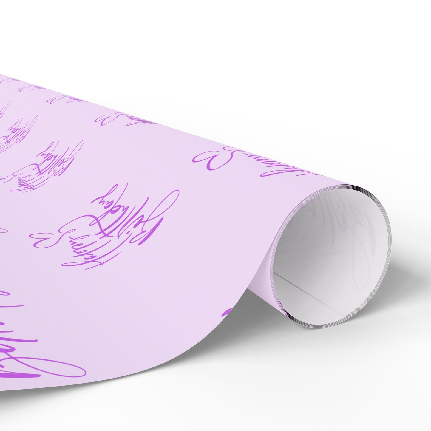 Elegant Purple Happy Birthday Wrapping Paper