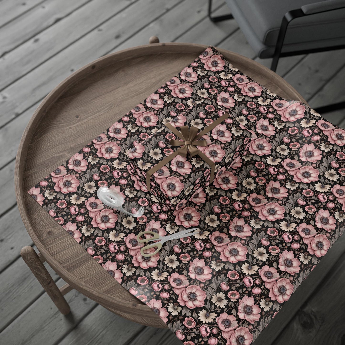 Elegant Pink Floral Wrapping Paper