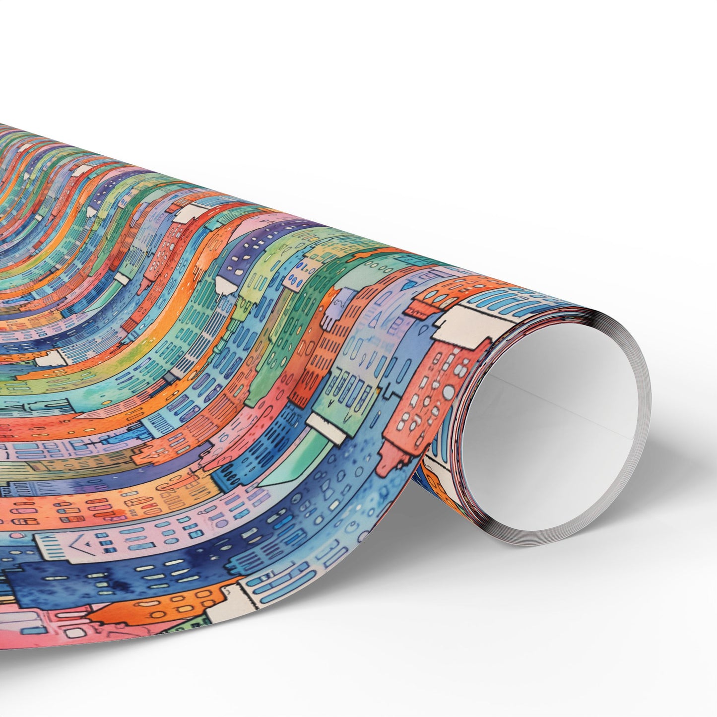 Abstract Cityscape Wrapping Papers