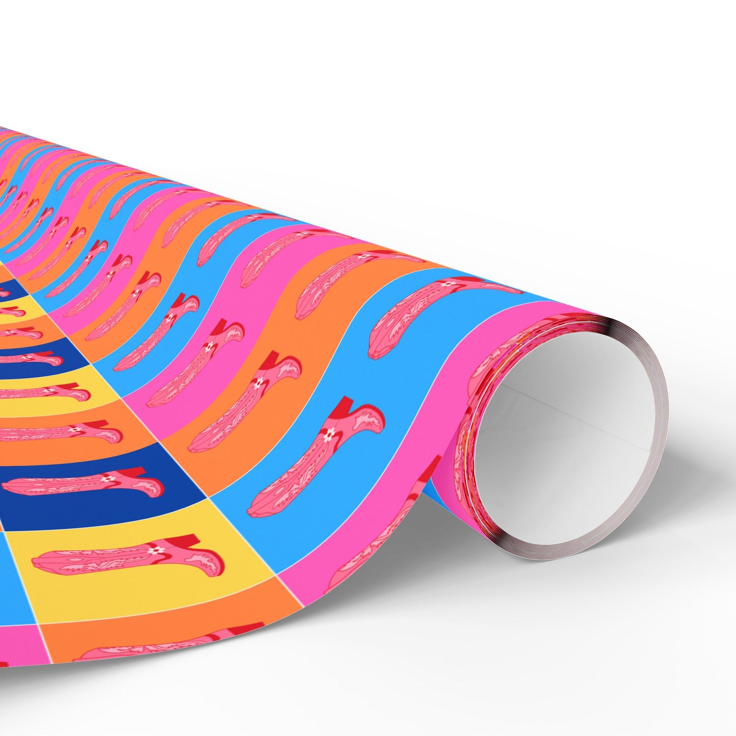 Fun and Colorful Boot Wrapping Paper