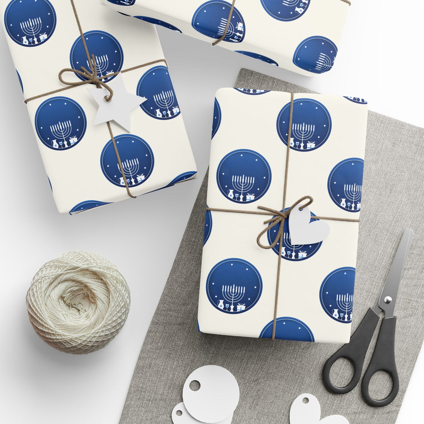 Hanukkah Blue and White Wrapping Papers