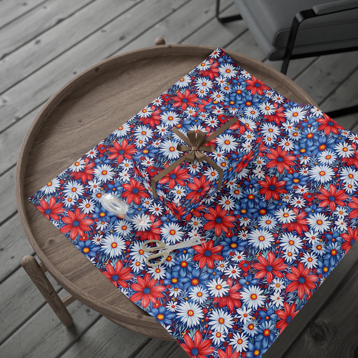 Red White Blue Daisies