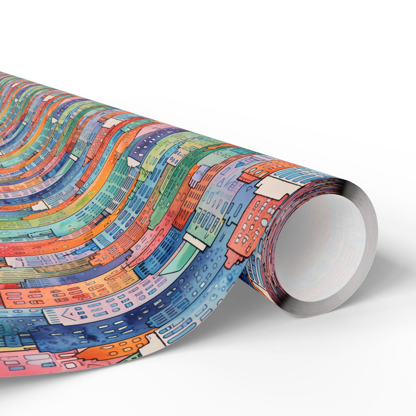 Abstract Cityscape Wrapping Papers