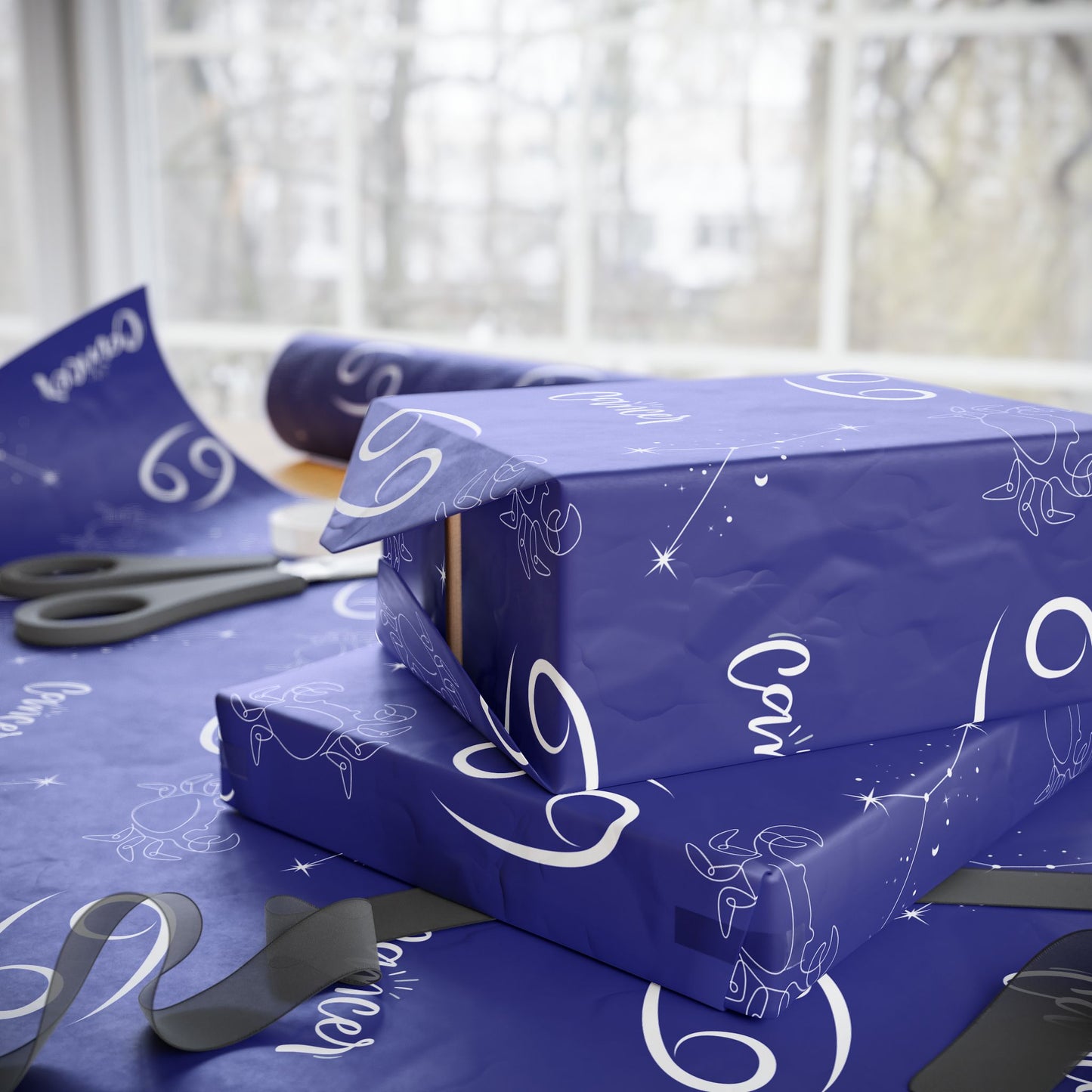 Moonchild Mode – Cancer Zodiac Wrapping Paper