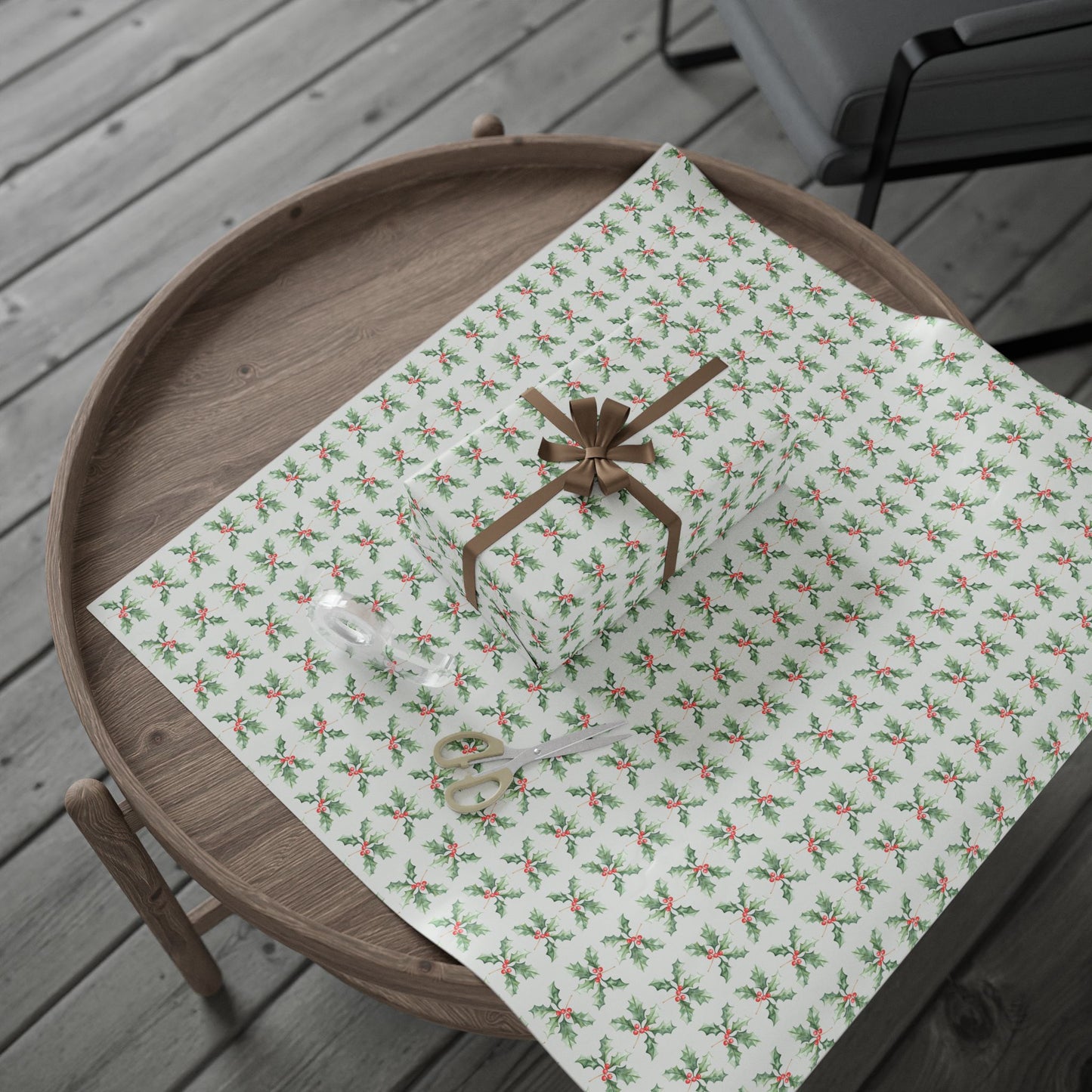 Holly Jolly Snaps – Classic Christmas Berry Wrapping Paper