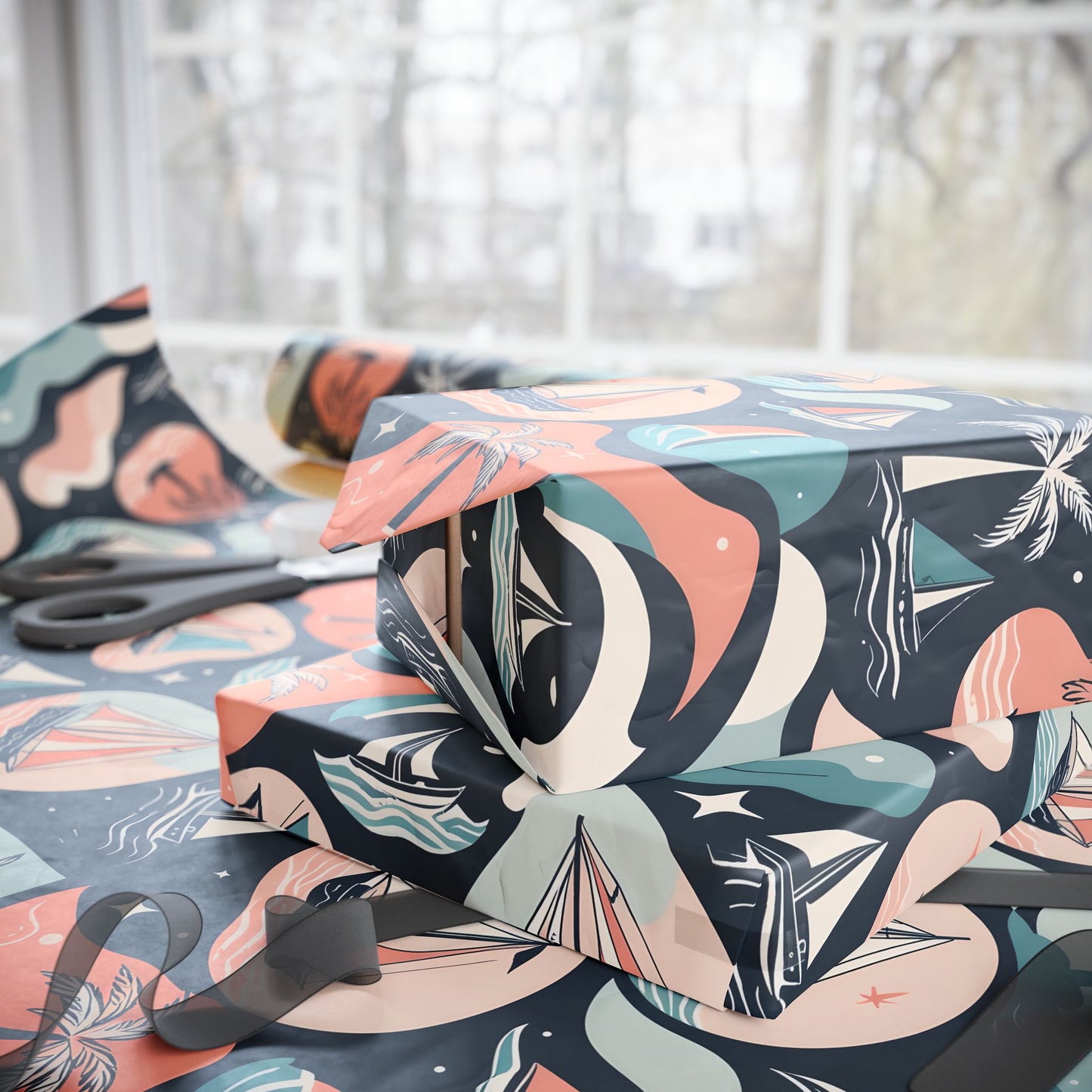 Pastel Beachy Wrapping Papers