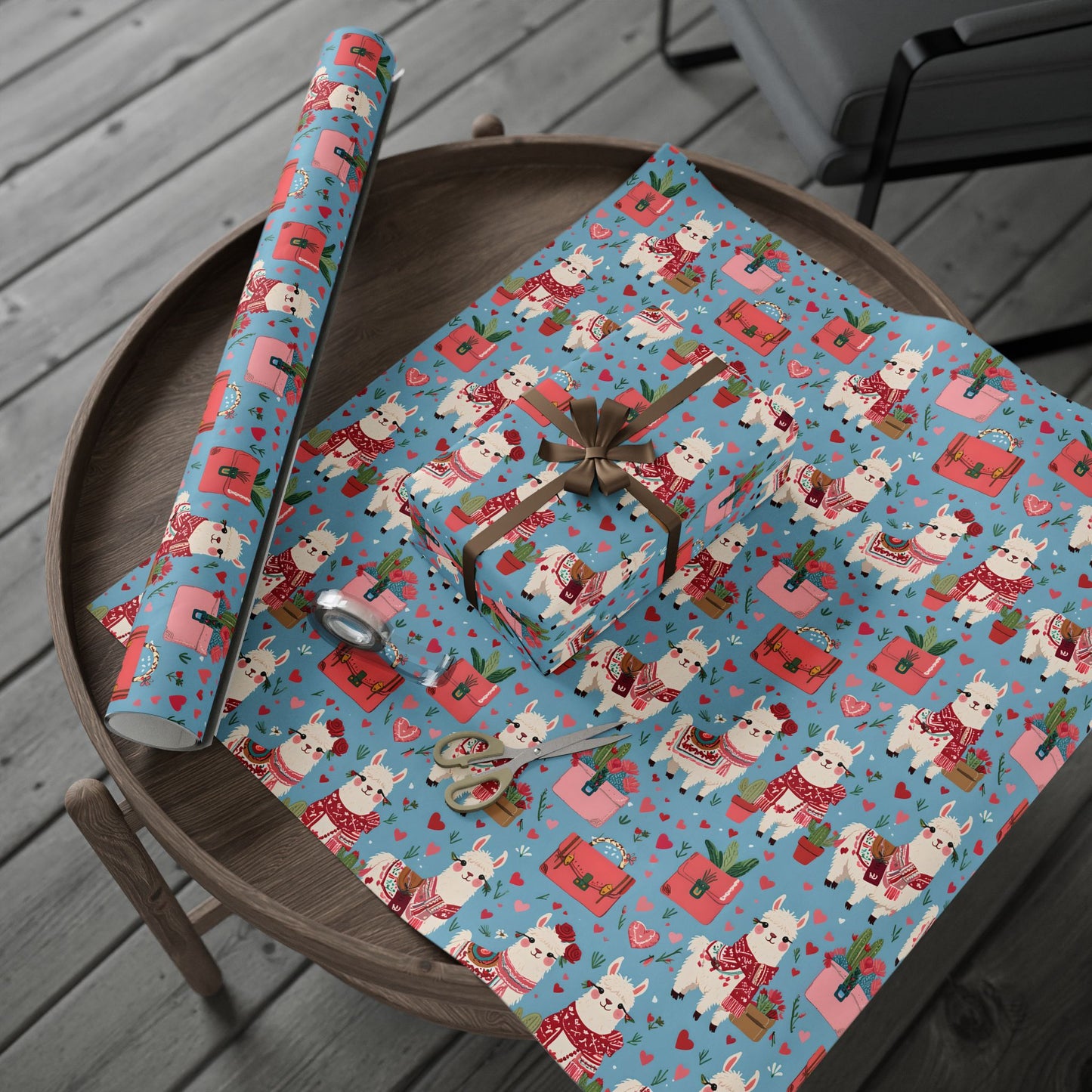Llama Wrapping Paper