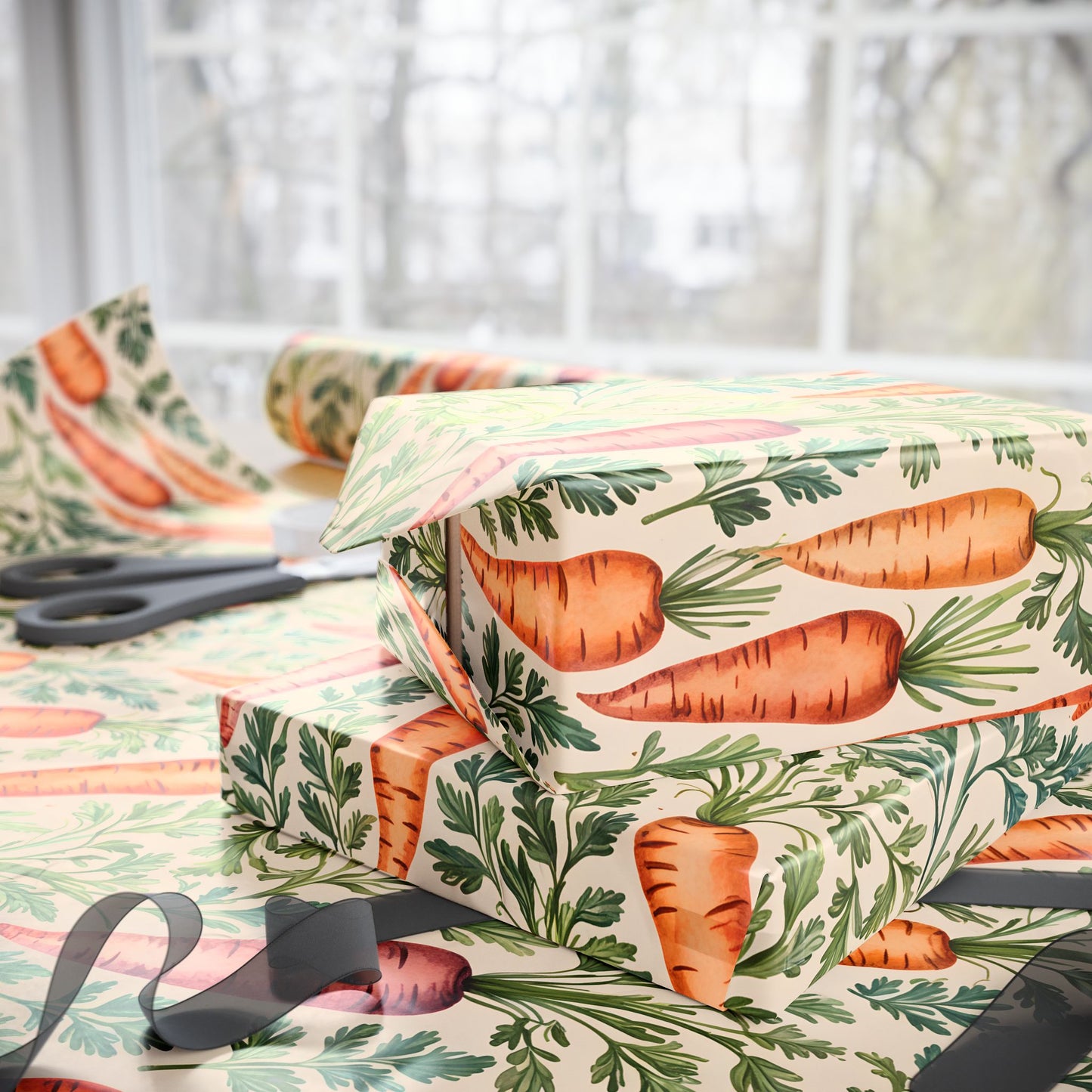 Playful Carrot Gift Wrap