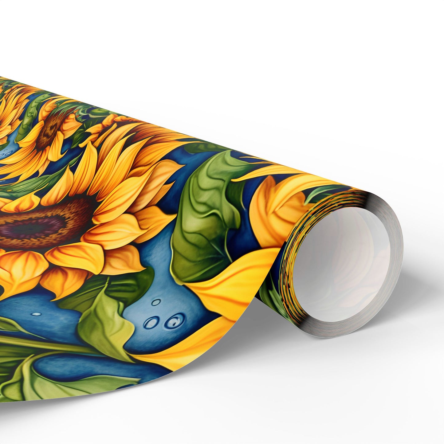Vibrant Sunflower Patterned Wrapping Papers