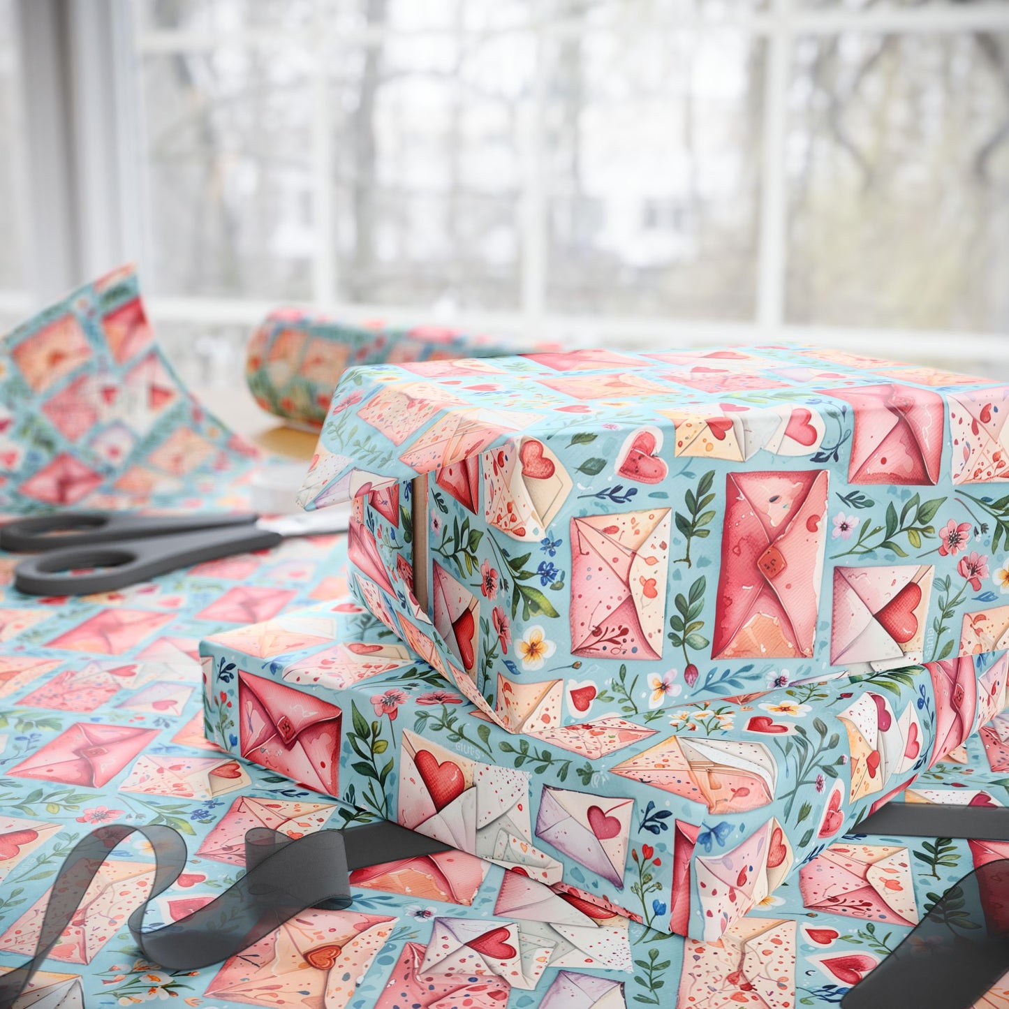 Valentine’s Day Letter Wrapping Paper